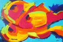 Fish. oil on linnen 100 x 80  Private collection