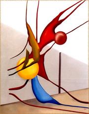 Die wende 9 november 1989. oil on linnen 100 x 80  Private collection