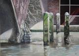 Oude Gracht Utrecht Holland. oil on linnen 100 x 70 