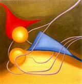 Couple in love. oil on linnen 100 x 100