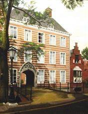 Popehous Utrecht Netherlands. oil on board 50 x 40  Private collection
